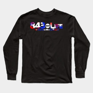 843.Life - Red, White, & Blue Long Sleeve T-Shirt